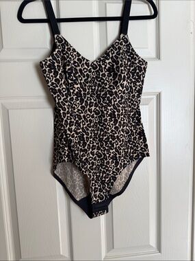 knix Leopard-Print Bodysuit in Beige & Black
